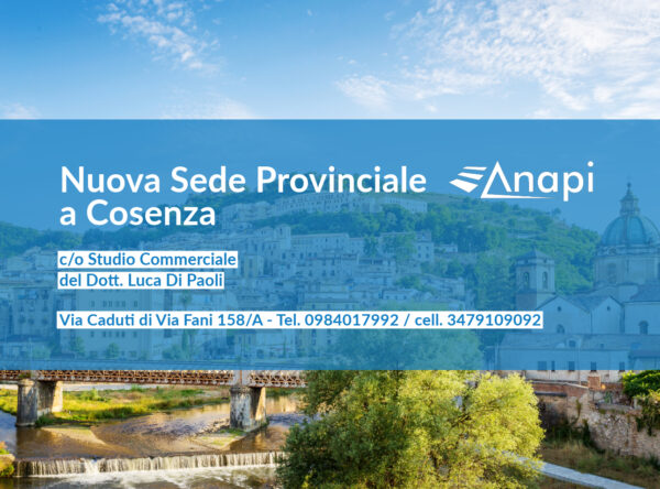 Nuova Sede Provinciale ANAPI a Cosenza