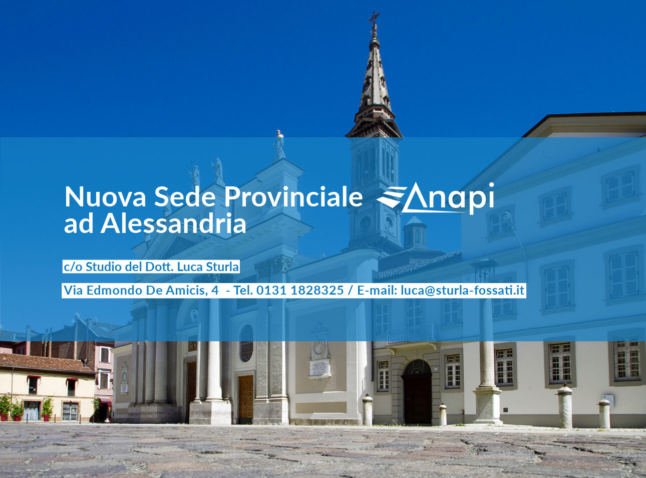 Nuova Sede Provinciale ANAPI ad Alessandria