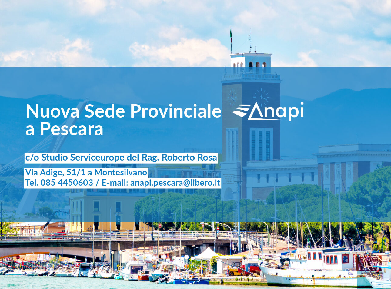 Nuova Sede Provinciale ANAPI a Pescara