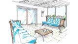 Come progettare un terrazzo vivibile tutto l’anno: consigli pratici e disegni a mano libera